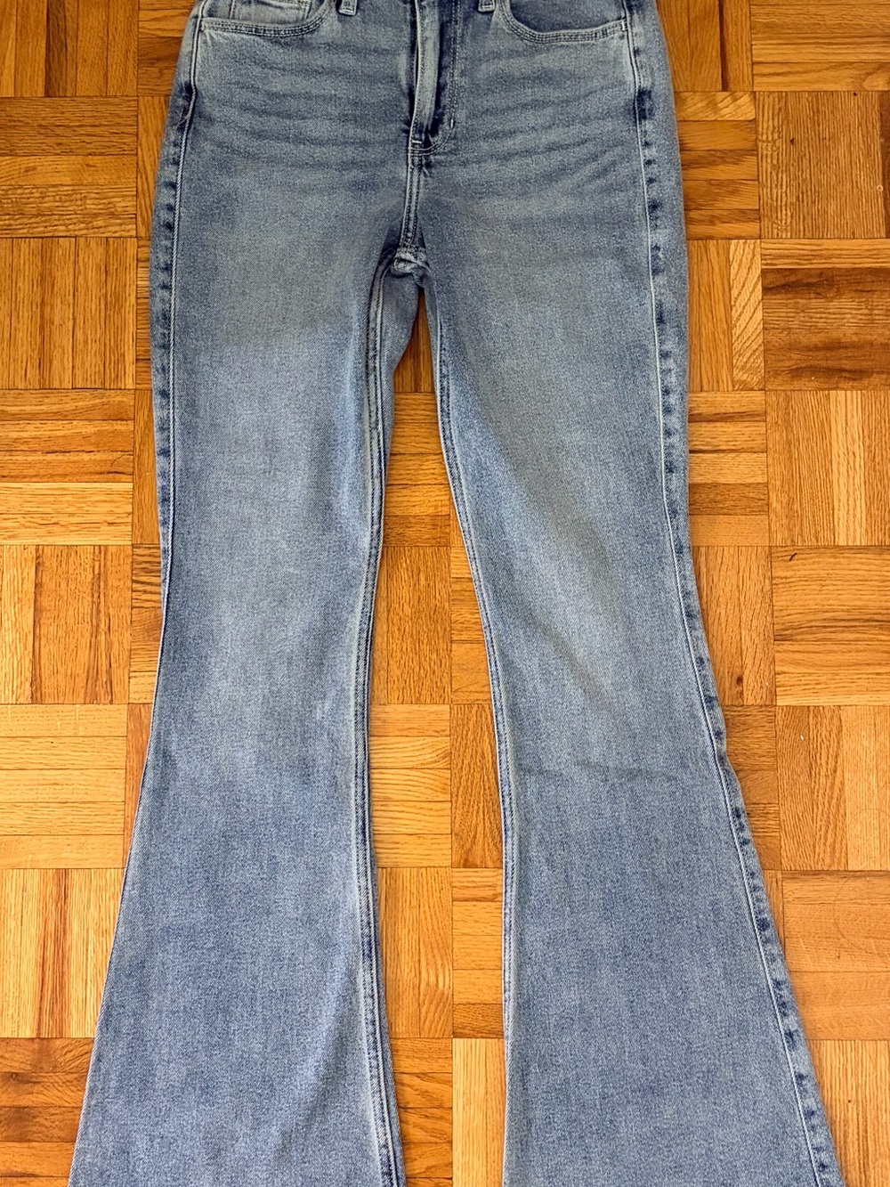 Hollister Light Blue Flare Jeans - High Rise Wide Leg BRAND NEW!!